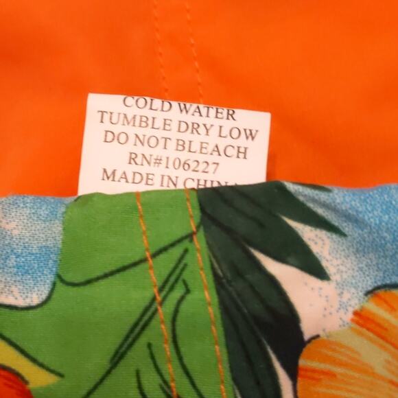 Tropical Floral Board Swim Skirt - Reversible Sz S - Picture 3 of 10